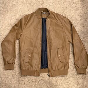 Women’s Tan Bomber Jacket
